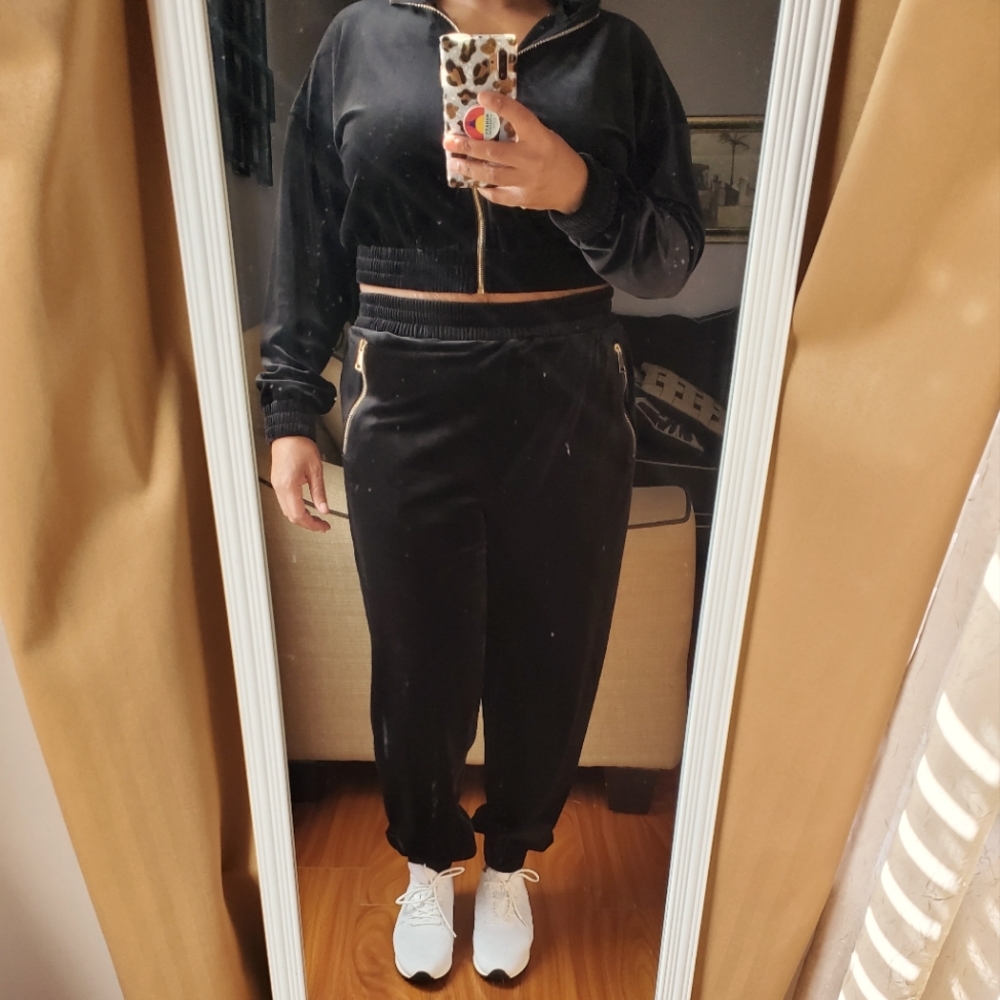 Velour jogging suit